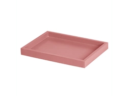 Bandeja retangular mdf laqueado rosa